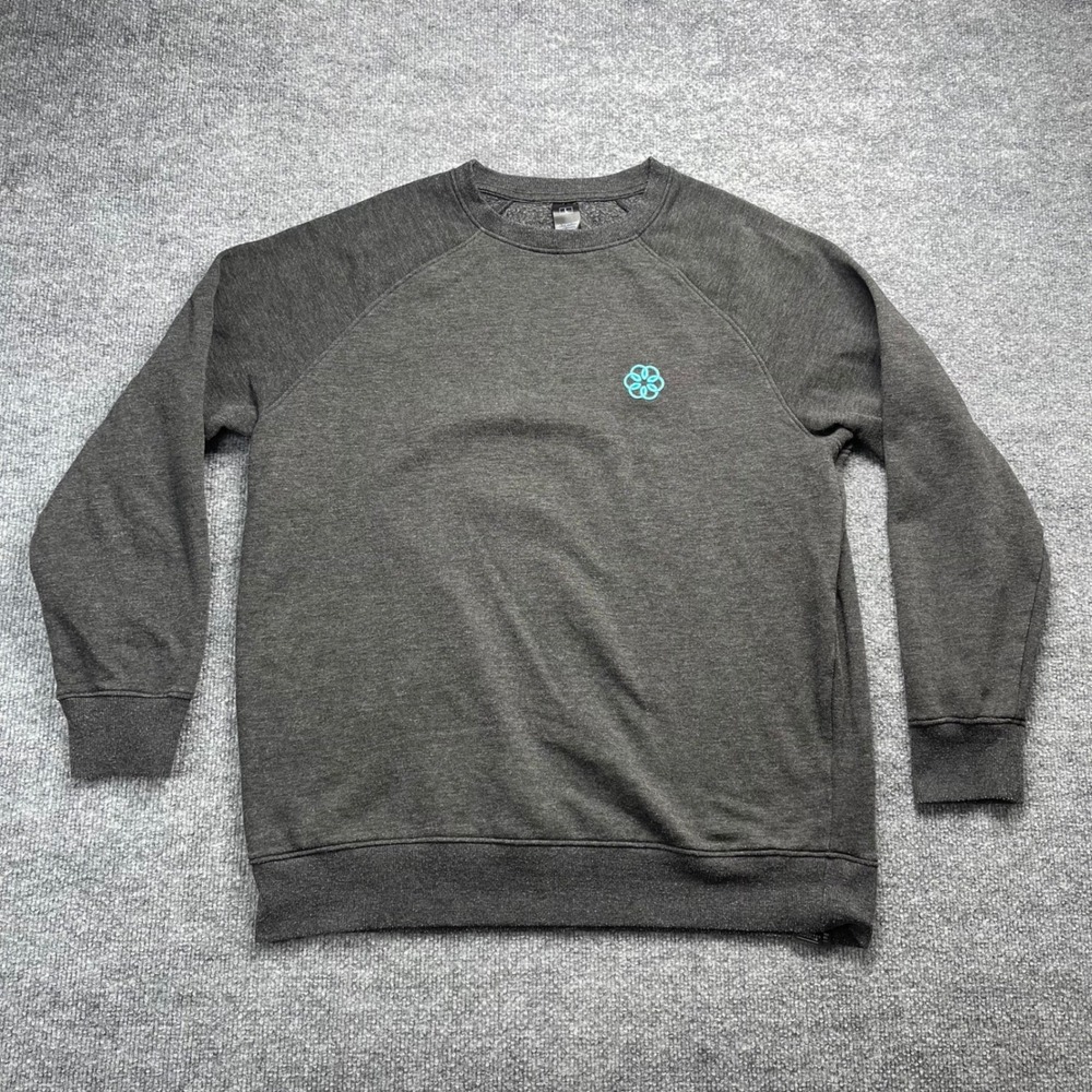 Apple Employee Exclusive Breathe Raglan Sweatshirt Charcoal Gray Mens Large L